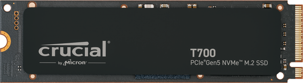 Crucial T700 PCIE GEN5 NVME M.2 Speed up to 11,800MB/s Internal Solid State Drive Crucial T700 PCIE GEN5 NVME M.2 Speed up to 11,800MB/s Internal Solid State Drive